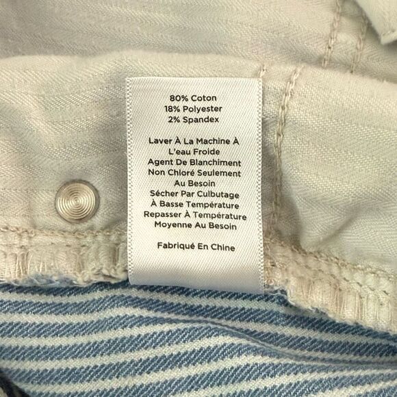 Talbots Flawless Five Picket Slim Ankle Blue White Stripe Jeans - Women’s US 20W - Picture 8 of 9